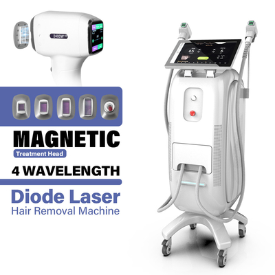 آلة إزالة الشعر بالليزر ذات الكثافة العالية للطاقة مع إمدادات الطاقة AC220V وتردد الديود القابل للتعديل